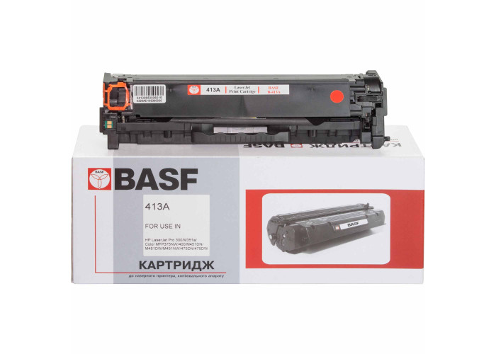 Картридж BASF для HP Color LaserJet Pro M377, M452, M477 (аналог CF413A) Magenta