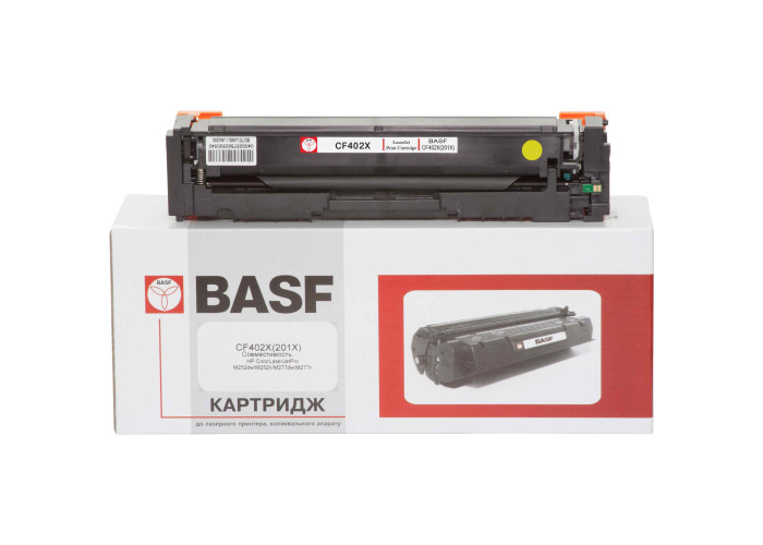 Картридж BASF для HP Color LaserJet Pro M252, M274, M277 (аналог CF402X) Yellow