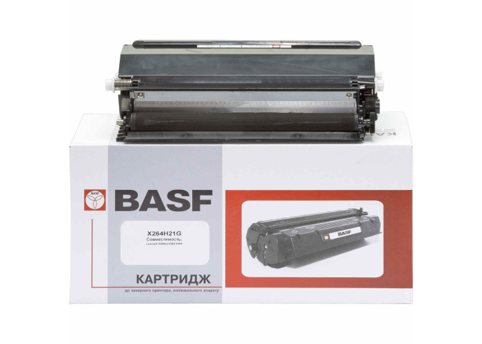 Картридж BASF для принтерів Lexmark X264, X363, X364 MFP (аналог X264H21G) 9000арк