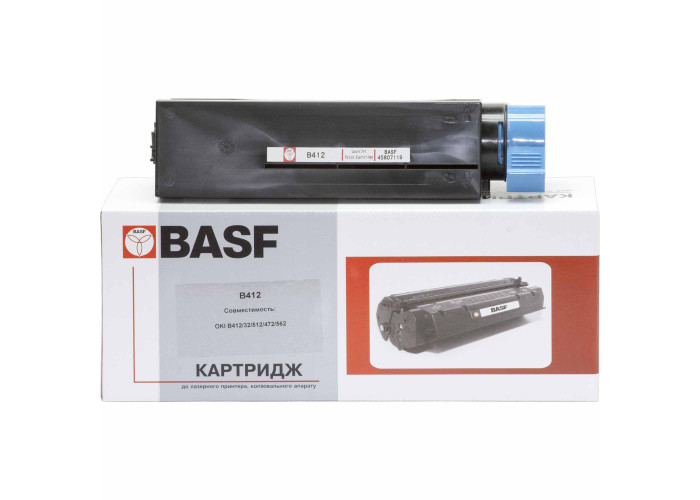 Картридж BASF для OKI B412, B432, B512, MB472, MB492, MB562 (аналог 45807102) 3000стр
