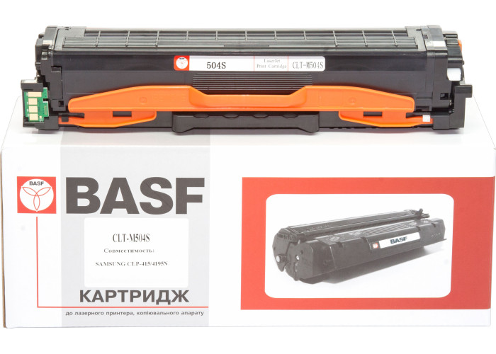Картридж BASF для Samsung CLP-415, CLX-4195 MFP (аналог CLT-M504S) Magenta
