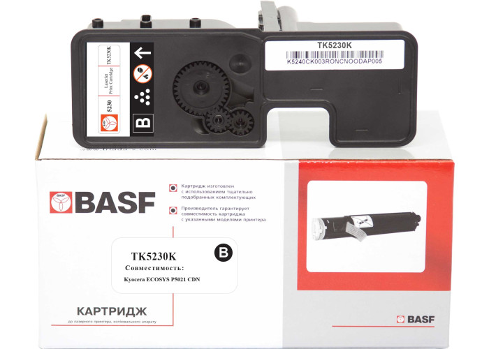 Картридж BASF для Kyocera ECOSYS P5021, M5521 аналог TK-5230K (1T02R90NL0) Black