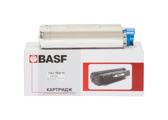 Картридж BASF для OKI C5800, C5900, C5550 MFP (аналог 43324422) Magenta