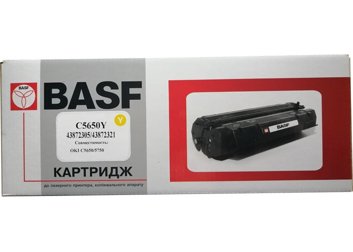 Картридж BASF для OKI C5650, C5750 (аналог 43872305, 43872321) Yellow