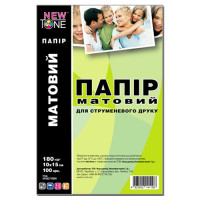 Фотопапір матовий 10х15см, 180г/м2 (M180.F100N) NewTone 100л