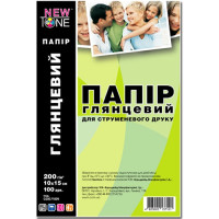 Фотопапір глянсовий 10х15см, 200г/м2 (G200.F100N) NewTone 100л