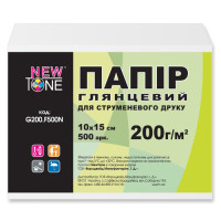 Фотопапір глянцевий 10х15см, 200г/м2 (G200.F500N) NewTone 500л