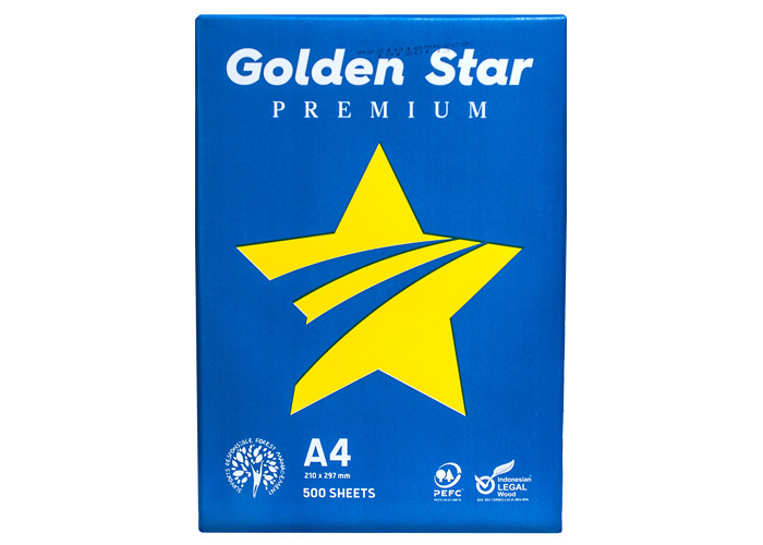 Папір офісний білий A4 75г/м² Class C (GOLDST-A4-75) Golden Star IK