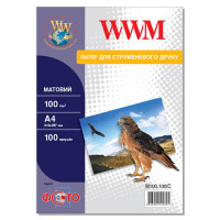 Фотобумага матовая A4, 100г/м2 (M100.100/C) WWM 100л