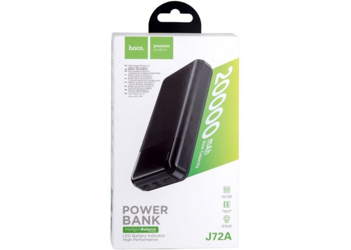 Акумулятор партативний Power Bank 20000mAh Hoco (J72A) Black