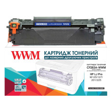 Картридж WWM аналог HP CF283A для принтерів M125, M127, M201, M225 (1.5k)