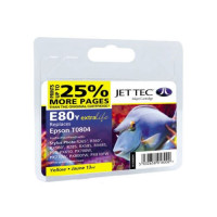 Картридж JetTec для Epson Stylus Photo R265, R360, RX560, RX685, P50, PX650, PX700, PX800 аналог C13T08044010 Yellow