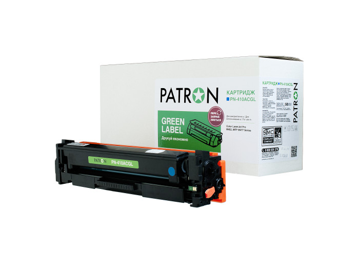 Картридж Patron Green Label аналог HP CF411A (PN-410ACGL) для M377, M452, M477 Cyan