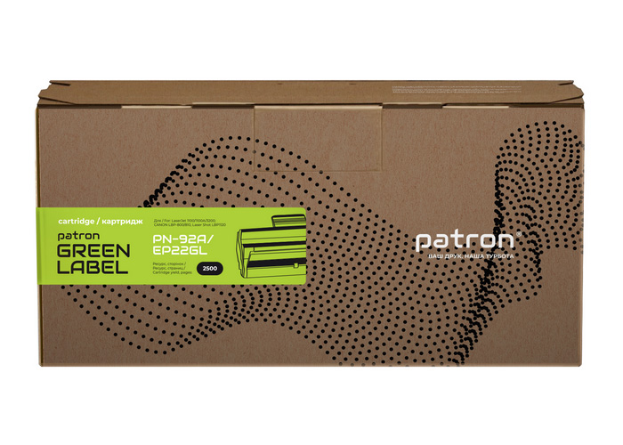 Картридж Patron Green Label для HP 1100, LBP-810, LBP-1120 (аналог C4092A, Canon EP-22) CT-HP-C4092A-PN-GL