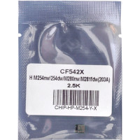 Чіп для HP Color M254, M280, M281 (картридж HP 203X, CF542X) 2500стор Yellow