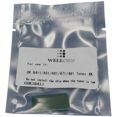 Чип Oki B411, B431, MB461, MB471, MB491 (COKIB411) WellChip 4000 копий