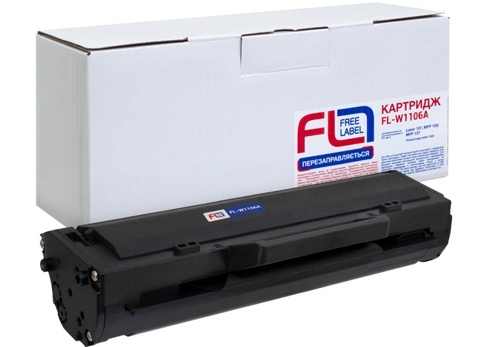 Картридж Free Label аналог HP 106A (W1106A) для Neverstop Laser 107, 135, 137 (FL-W1106A)