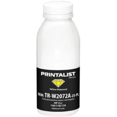 Тонер Printalist для HP Color Laser 150, 178, 179 MFP (TR-W2072A-25-PL) 25г Yellow