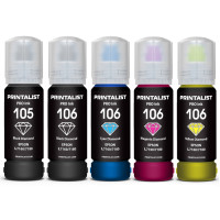 Чернила комплект Printalist 105/106 для Epson L7160, L7180 (PL105SET) 5х70г