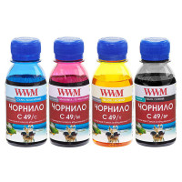 Чорнила WWM для Canon PIXMA G1400, G2400, G3400 (C49SET4-2) BP/C/M/Y 4х100г