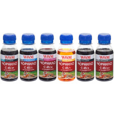 Чернила WWM для Canon iP8740, MG6340, MG7140, MG7540, MG7740, TS8040, TS9040 (C45SET-6) BP/B/GY/C/M/Y 6х100мл