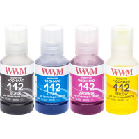 Комплект чорнил WWM 112 для Epson L11160, L15150, L15160, L15180, L6490, L6550, L6570, L6580 (4х140г) B/C/M/Y