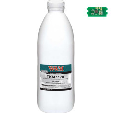 Тонер + чіп для Kyoсera ECOSYS M2040, M2540, M2640 (картридж TK-1170) TC-TK-1170-210-WWM 210г