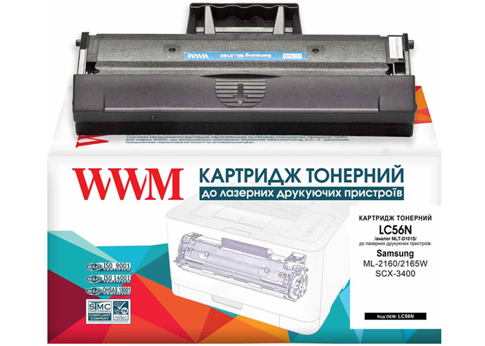 Картридж WWM для Samsung ML-2160, ML-2165, SCX-3400, SCX-3405 (LC56N)