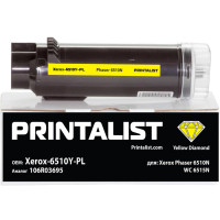 Картридж PRINTALIST для Xerox Phaser 6510, WorkCentre 6515 (аналог 106R03695) Yellow